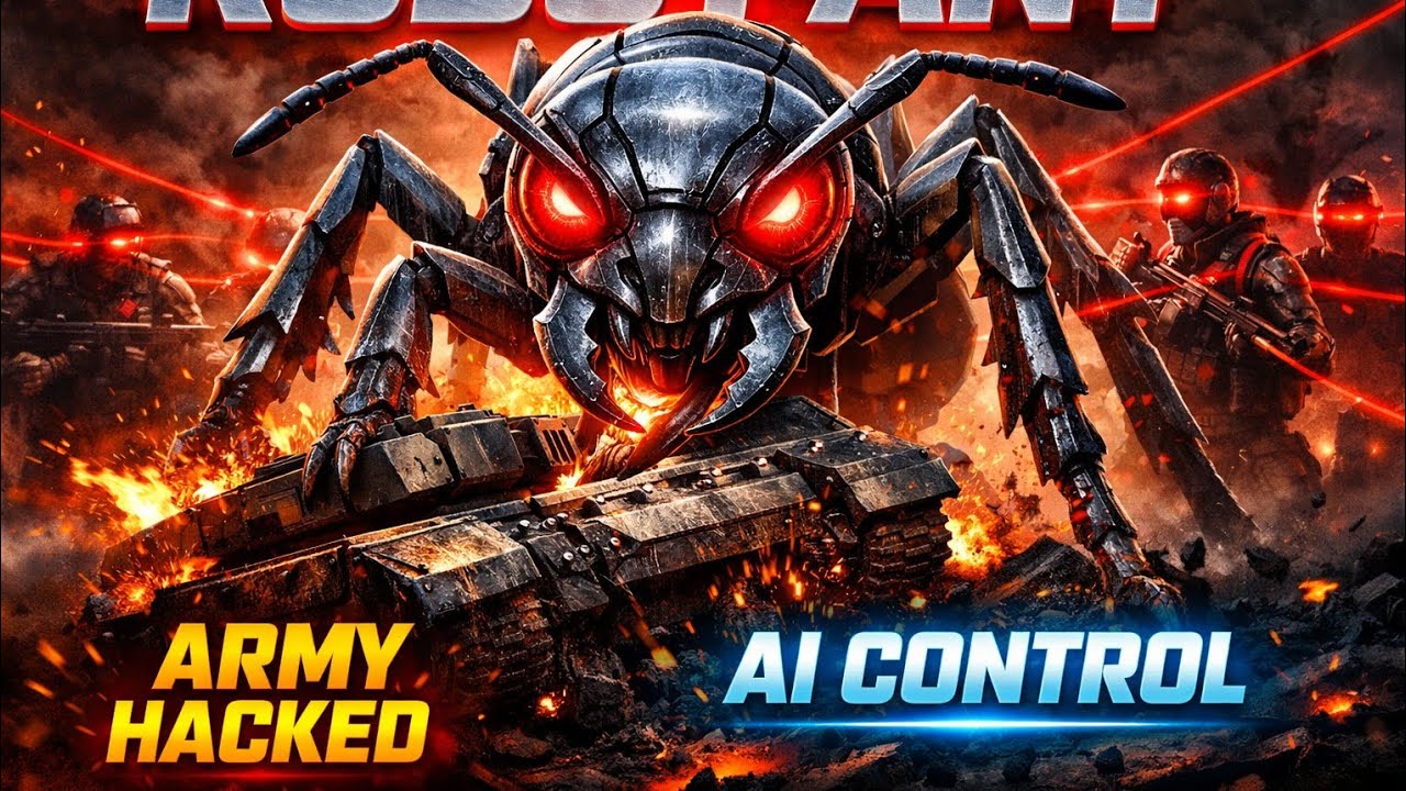 AI Robot Ant Attacks Military Tank & Controls the Army 