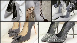 2021 Stylish Grey color high heel Shoes|Bridal sandal|shoes collection|शूज फॉर गर्ल्स shoes #Shorts