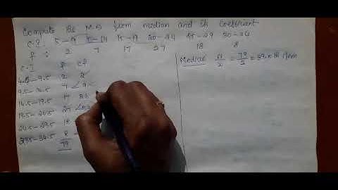 Mean deviation from median:Continuous series
