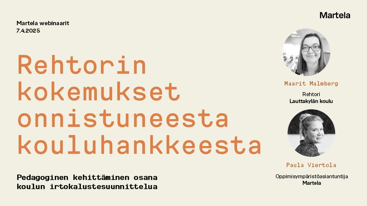 Webinaari: Rehtorin kokemukset onnistuneesta kouluhankkeesta