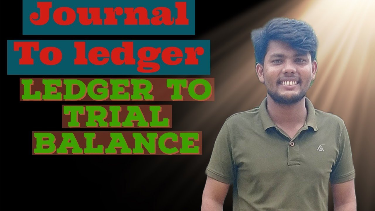 Journal To Ledger To Trial Balance || Total Method || - YouTube
