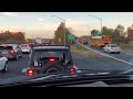 carro en llamas causa congestionaminto