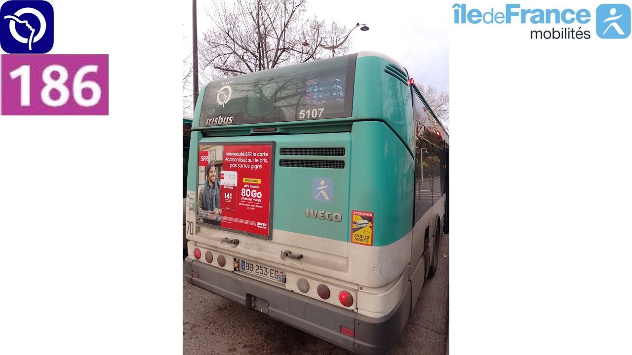 [RATP] Ligne 186 en Citelis 12 / Line 186 by Citelis 12 / Citelis 12で186号線