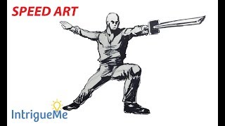 How to Draw a Person Sword Fighting (Speed Art) How to Draw a Person Sword Fighting (Speed Art)