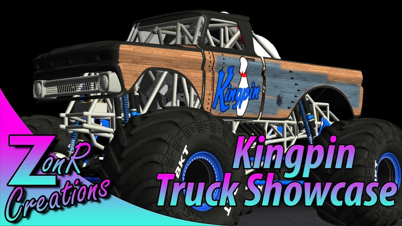 Rigs of Rods Monster Trucks: Kingpin Showcase - YouTube