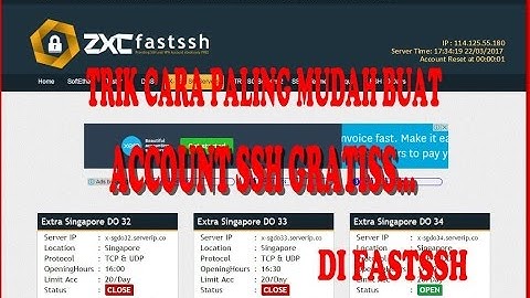 Cara Mudah Buat Akun SSH  Selama 7 Hari