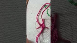 hand embroidery flowers 🌹 #embrodering #embroidery #embroiderylover #handembroidery crafty -veena 😁