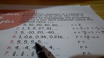 Geometric Sequences - Grade 10 Math TAGALOG