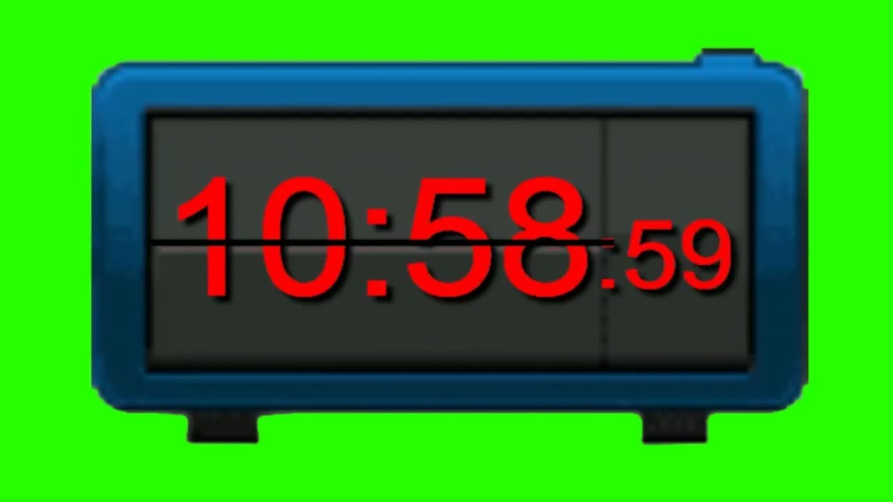 Digital clock green screen hd vfx video just download YouTube