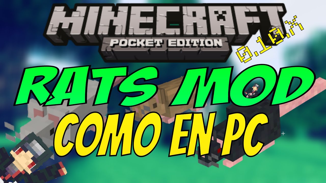 RATS MOD como en pc | Minecraft Pocket Edition 0.10.5 | Descarga | Modscrip