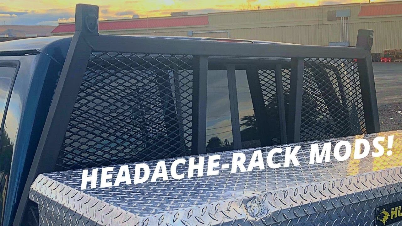 Camper Shell Modification Headache Rack Headache Rack Modifications For My Powerstroke - YouTube