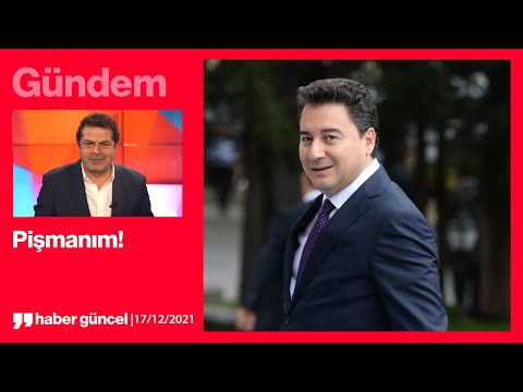 ALİ BABACAN; 'KEŞKE ZAMANINDA KONUŞSAYDIM, PİŞMANIM!'