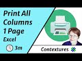 Fit All Excel Columns on One Printed Page