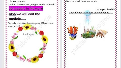 🚀 Insert & Edit 3D Models in MS Word   Bring Your Documents to Life! 🎥✨