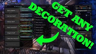 How to get ANY decoration from the Elder Melder in Monster Hunter World! (Works on Ver. 5.21)
