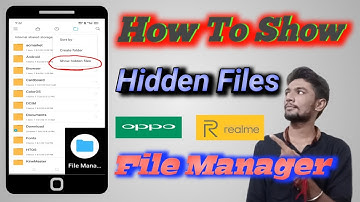 how to show hidden files in realme & Oppo file manager || It