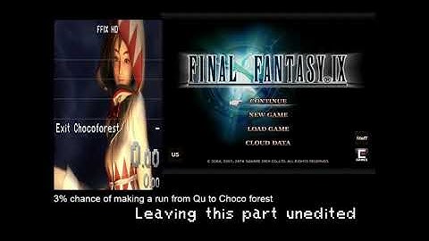 Final Fantasy IX PC HD Segmented Run segments 10, 11, and 12