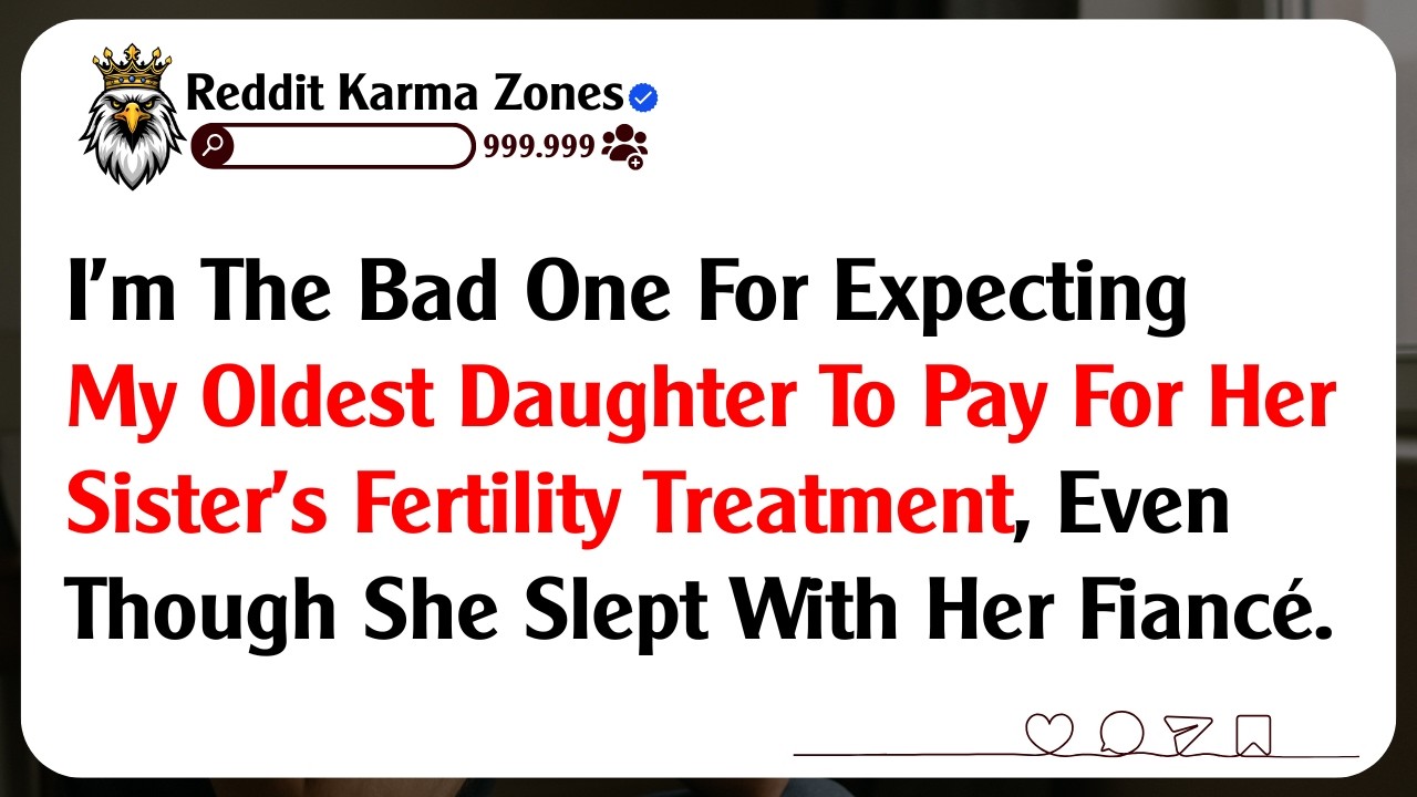 I'm The Bad One For Expecting My Oldest Daughter To Pay For Her Sister's Fertility Treatment, Even..