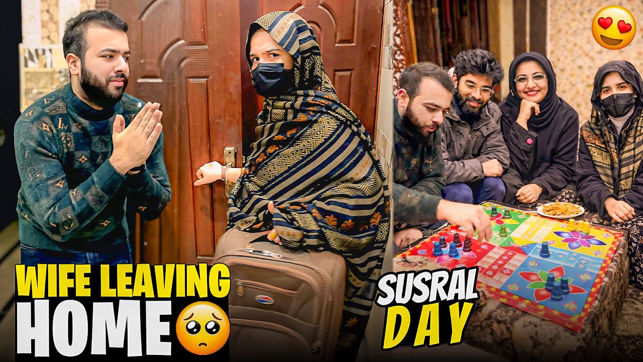 Wife Ghr Chor Ke Chalay Gie 😱 | Susral Day | @KhizerChaudry 
