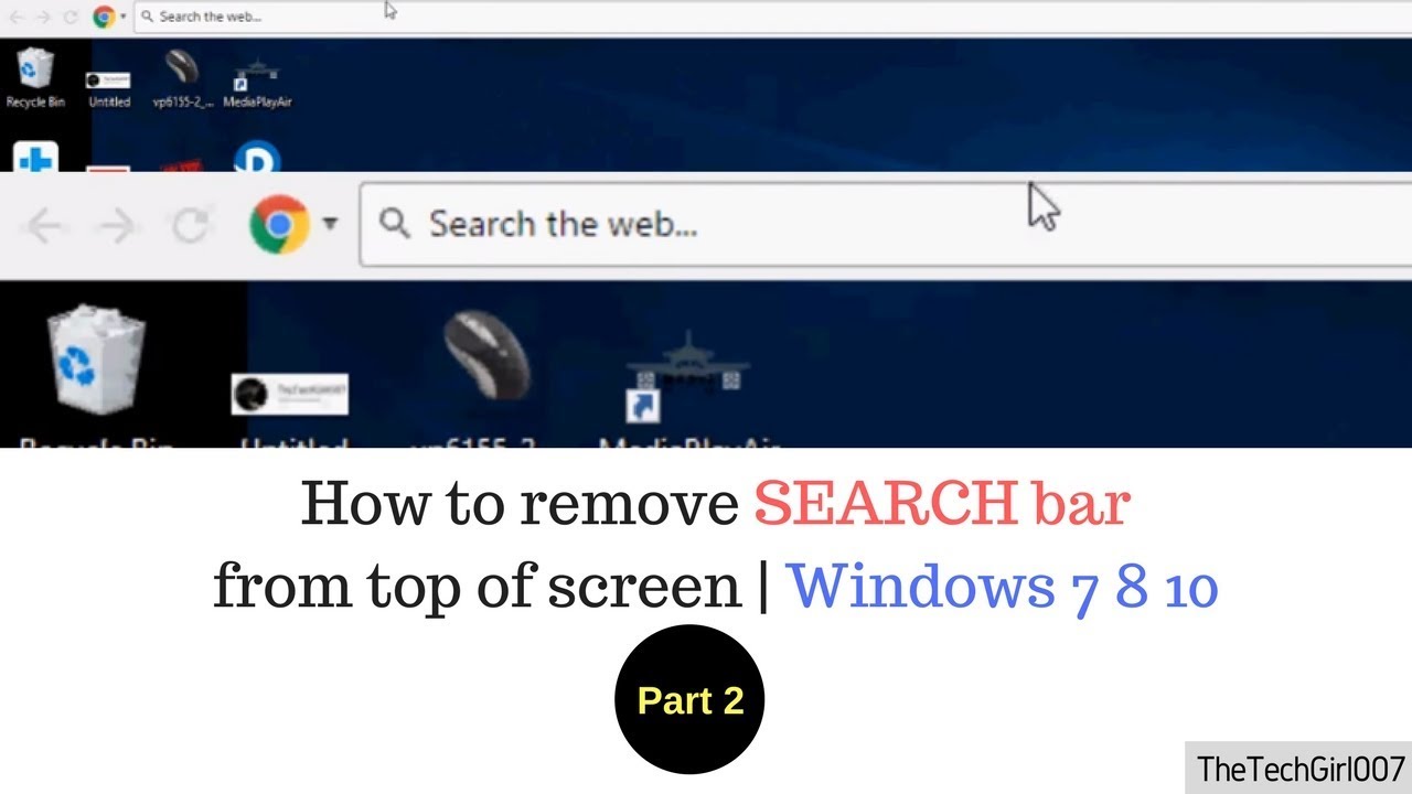 3 Easy Ways How To Remove Search Bar At Top Of Screen Windows 10 8 