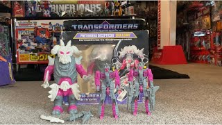 Transformers generation one complete Skullgrin. G1 vintage complete collection box dauros Pretender
