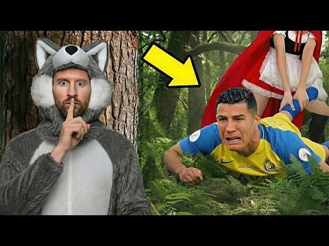 Ronaldo Rescued by Messi and Mbappe from Female Jason Voorhees in the Forest - Olala Football