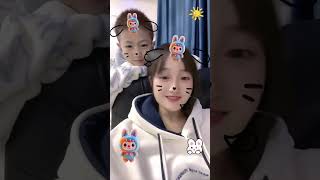 美颜真强大,突然觉得心累了,开心一刻是一刻 #亲子互动