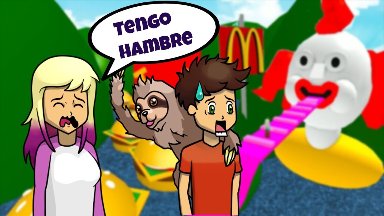Escapamos De Mcdonalds Con Lyna Roblox - 
