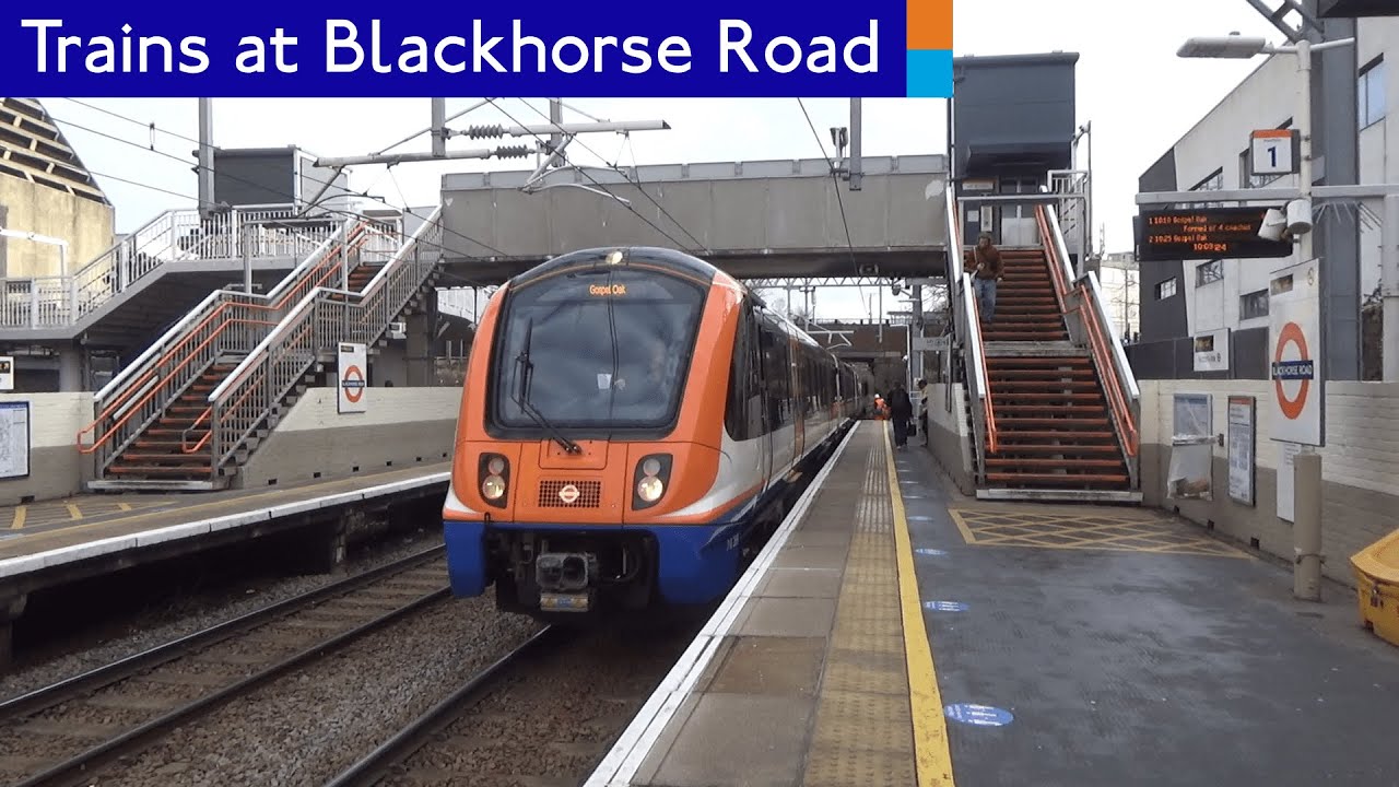 Victoria Overground London Overground and Victoria line trains at Blackhorse Road - YouTube