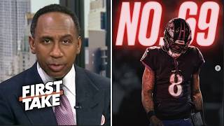 FIRST TAKE | Stephen A. BLASTS Lamar Jackson's No. 69 ranking, says Ravens are AFC favorites ⭐