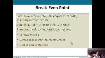 Cost Behavior & CVP Analysis