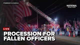 WATCH: Procession for three fallen officers in York, PA