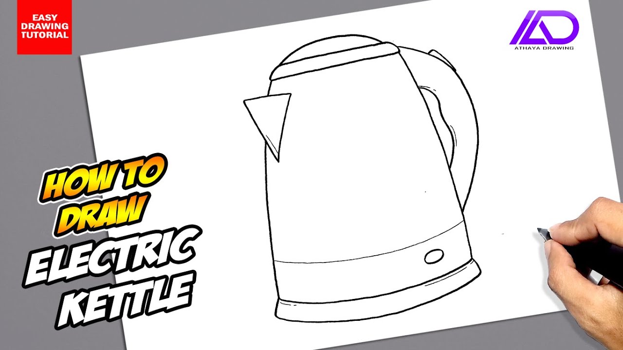 How to draw Electric Kettle YouTube
