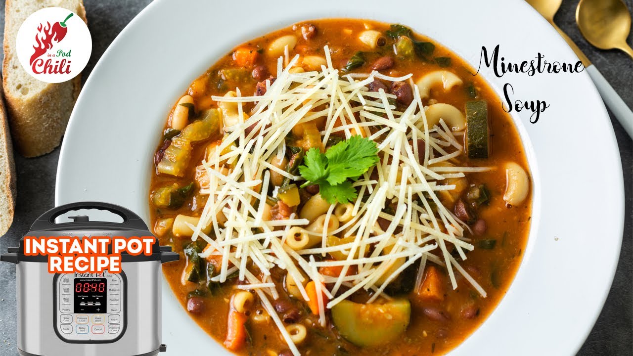 BEST Minestrone Soup in the Instant Pot Winter soup recipes Vegan