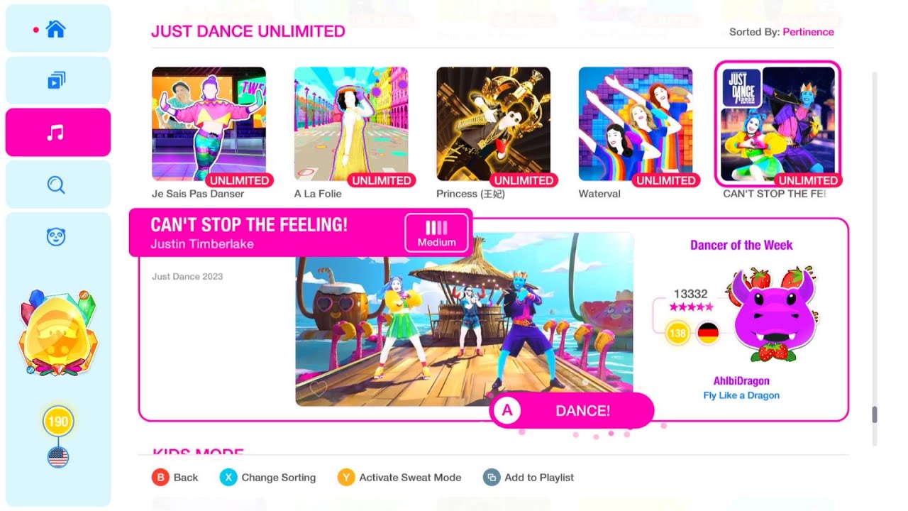 Just Dance 2023 (unlimited) - CANT STOP THE FEELING By Justin ...
