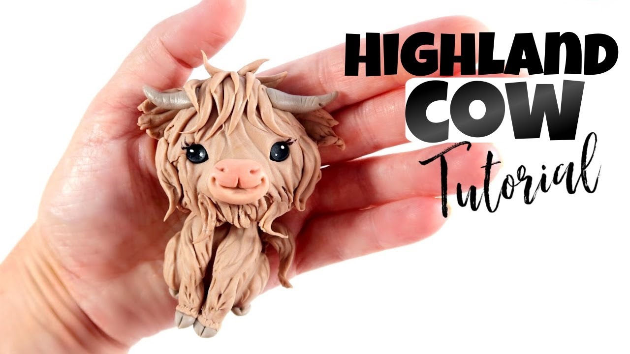 HIGHLAND COW handmade edible cake topper / decoration