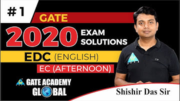 1 | GATE 2020 | ECE | Afternoon Question | EDC