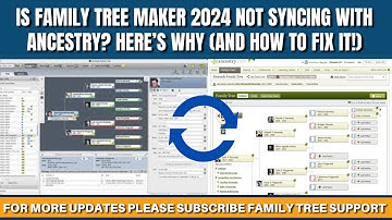 Is Family Tree Maker 2024 Not Syncing with Ancestry Here’s Why (and How to Fix It!)
