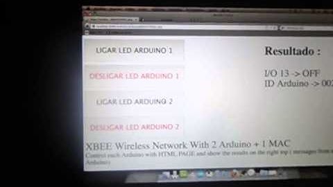 XBEE wireless network with 2 arduinos + 1 MAC