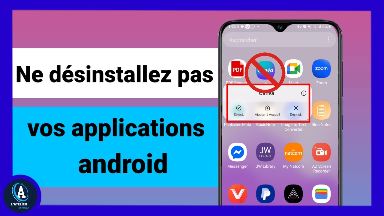 Ne désinstallez jamais une application Android sans faire ça! - YouTube