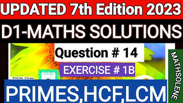 D1 ex1b q14 || d1 math exercise 1b question 14 ||d1 1b q14 || NSM || Oxford Math updated 7th EDITION