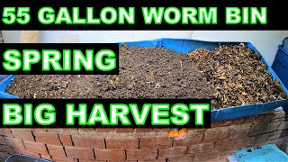55 Gallon Worm Bin Harvest, Feed and Seed Starting Mix