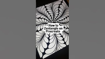 How to Zentangle on Procreate #procreatebeginner #digitalzentangle #zentangleart #zendoodle #doodles