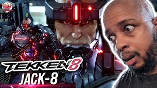 JACK is BACK with a RAIL GUN?! Jack-8 Tekken 8 GAMEPLAY TRAILER REACTION