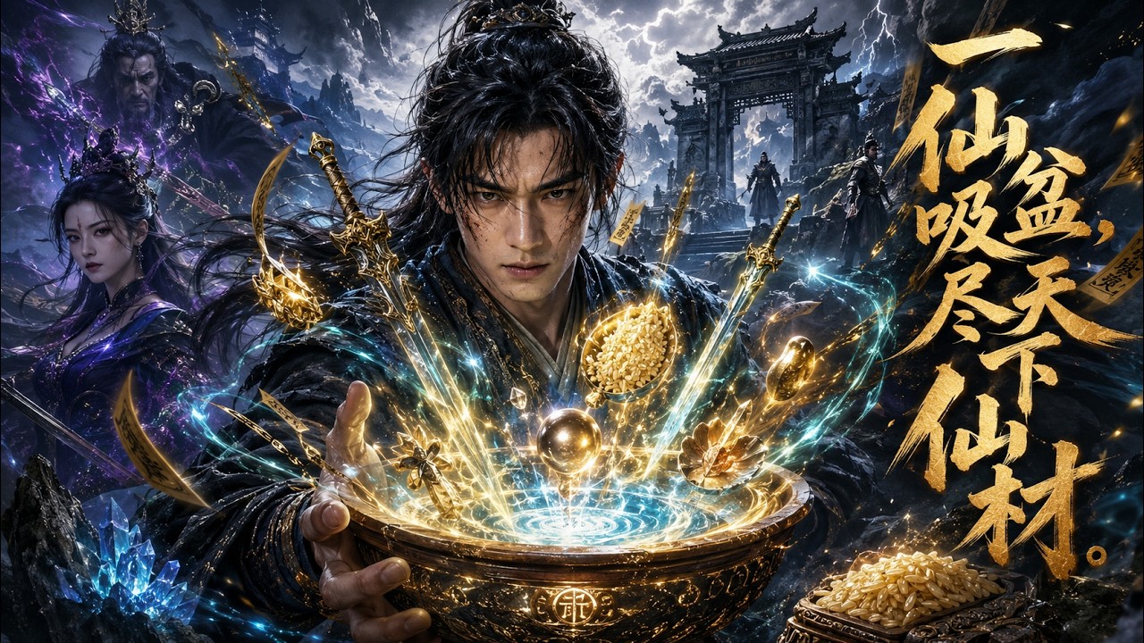 MULTISUB's💥 new anime "💥 A Celestial Basin Absorbs All the Immortal Materials in the World" Episodes 1~87 | The menial disciple He Pingsheng, who suffers bullying in the sect but finds a mysterious ceramic basin in the cold pool behind the mountain.