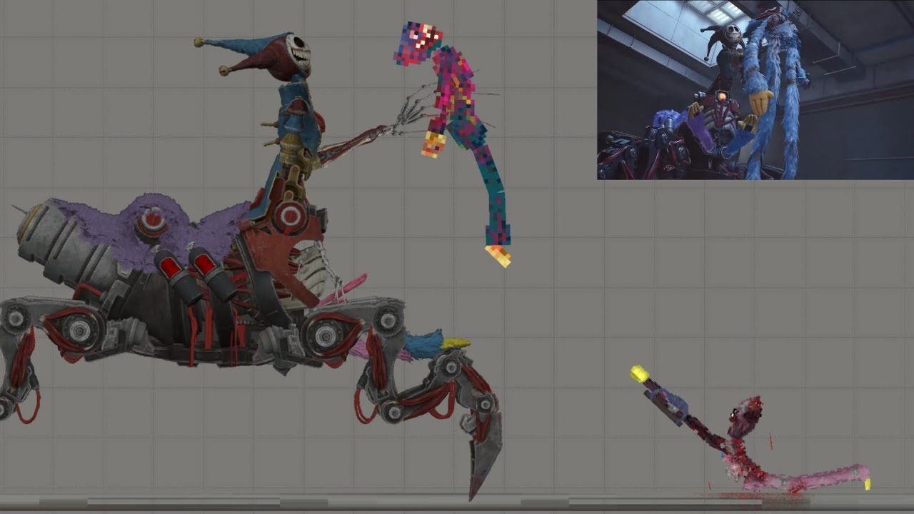 Prototype Kills Huggy Wuggy & Kissy Missy | Poppy Playtime Chapter 5 Scene Recreation In MPG