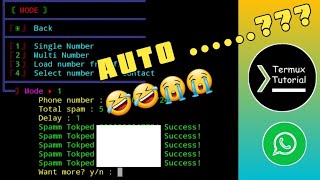 Sp4m WhatsApp 2021 Via Termux | Work 100% No Root!!! screenshot 3