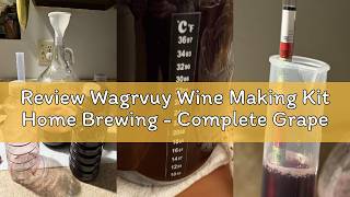 Review Wagrvuy Wine Making Kit Home Brewing - Complete Grape Juice Brew Starter Set for Beginners, 1