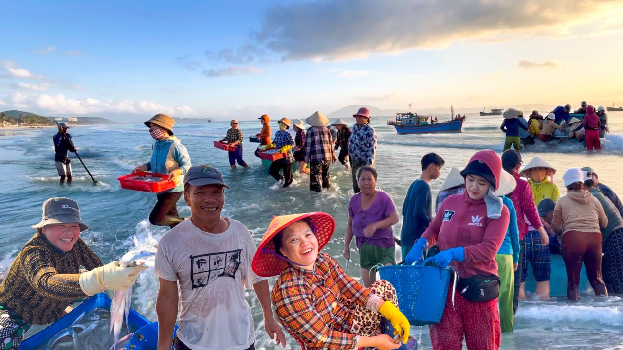 Ngư Dân Ninh Thuỷ Đánh Cá Liệt Nhớt | Bất Ngờ Gặp Đồng Hương Ở Chợ Ninh Diêm