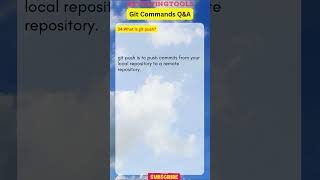 34.What is git push?
